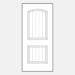 Two-panel door design illustration.